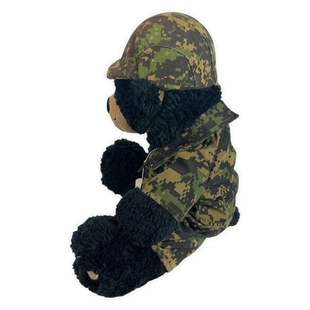 Bear Digital Camo Black Bear Army Dog Tags Camouflage Plush Stuffed Toy Retired - Picture 3 of 8